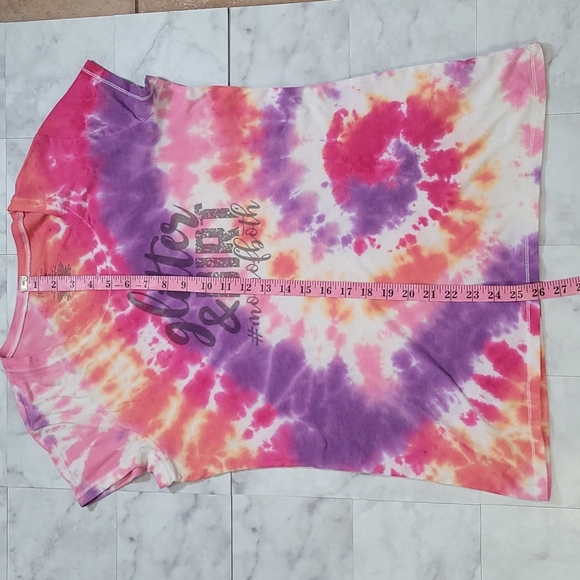 🌻FOR BUNDLES ONLY🌻 Pink Orange Tie-dye Mom Life Shirt - Picture 12 of 13